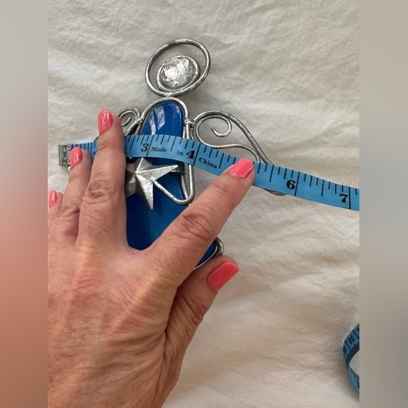 🎉Beautiful Blue Glass Angel Nightlight - Picture 5 of 5